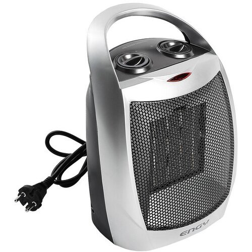 Тепловентилятор ENERGY РТС-308A, 1500 Вт, керамический, вентиляция без нагрева, серый