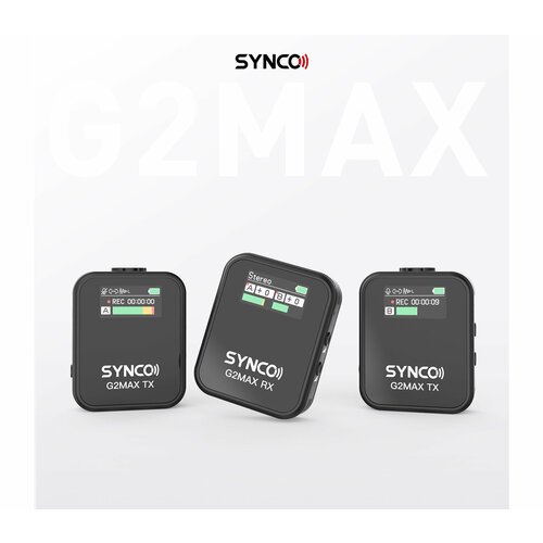Беспроводная система Synco G2 A2 MAX, TX+TX+RX, 2.4 ГГц, с внутренней записью