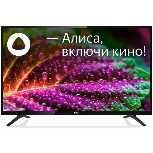 32' Телевизор BBK 32LEX-7234/TS2C, HD, черный, смарт ТВ, Яндекс. ТВ