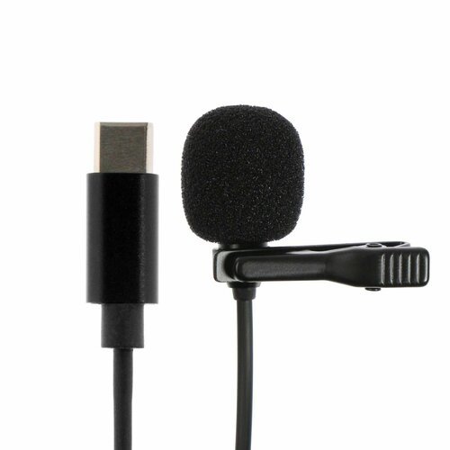 Микрофон для мобильного устройства петличный, проводной, разъем Type-C, Android