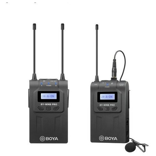 Двухканальная УКВ беспроводная микрофонная система Boya BY-WM8 PRO-K1