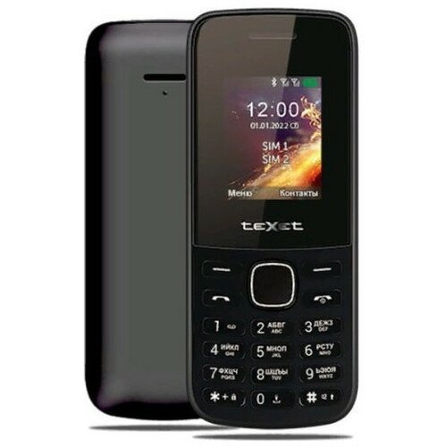 Мобильный телефон Texet ТМ-117 черный