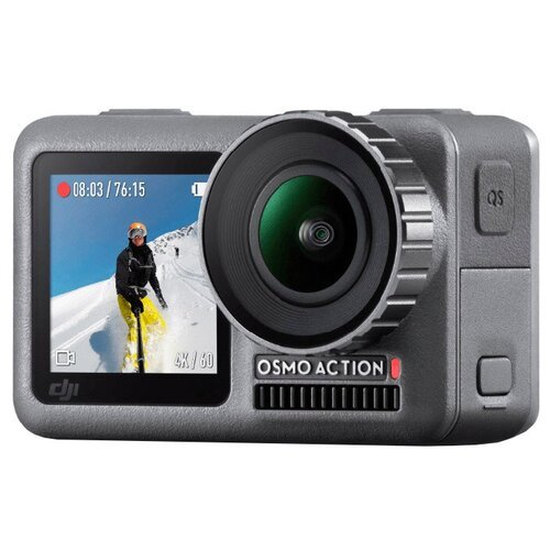 Экшн-камера DJI Osmo Action, 12МП, 3840x2160, серый