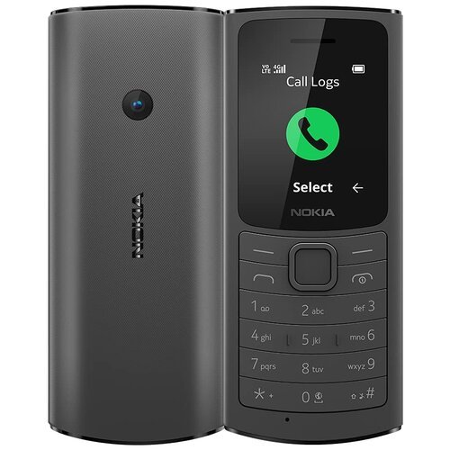 Телефон Nokia 110 4G DS 2021, Dual nano SIM, черный