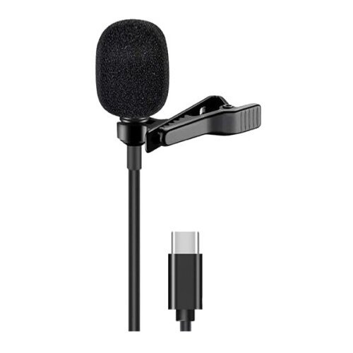 Микрофон проводной Candc DC-C4, комплектация: микрофон, разъем: USB Type-C, черный