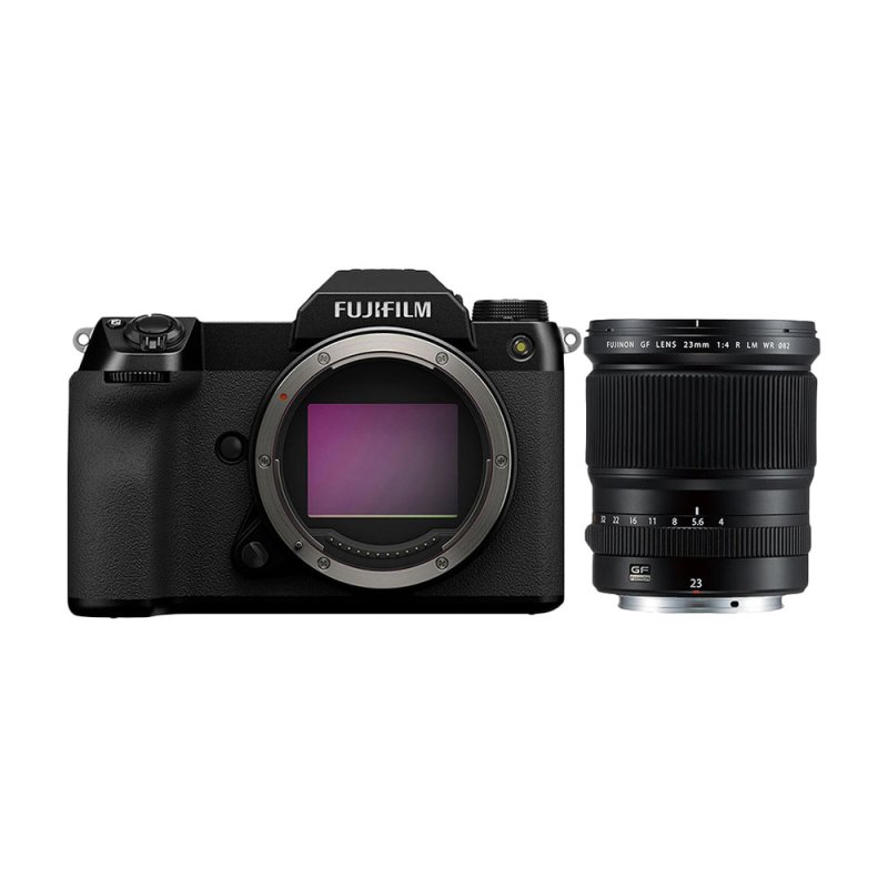 Фотоаппарат Fujifilm GFX 100S Body + GF 23mm f/4 R LM WR, черный