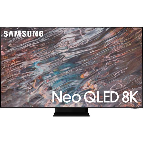 85' Телевизор Samsung QE85QN800AU 2021 Neo QLED, HDR, QLED, NanoCell, LED RU, нержавеющая сталь