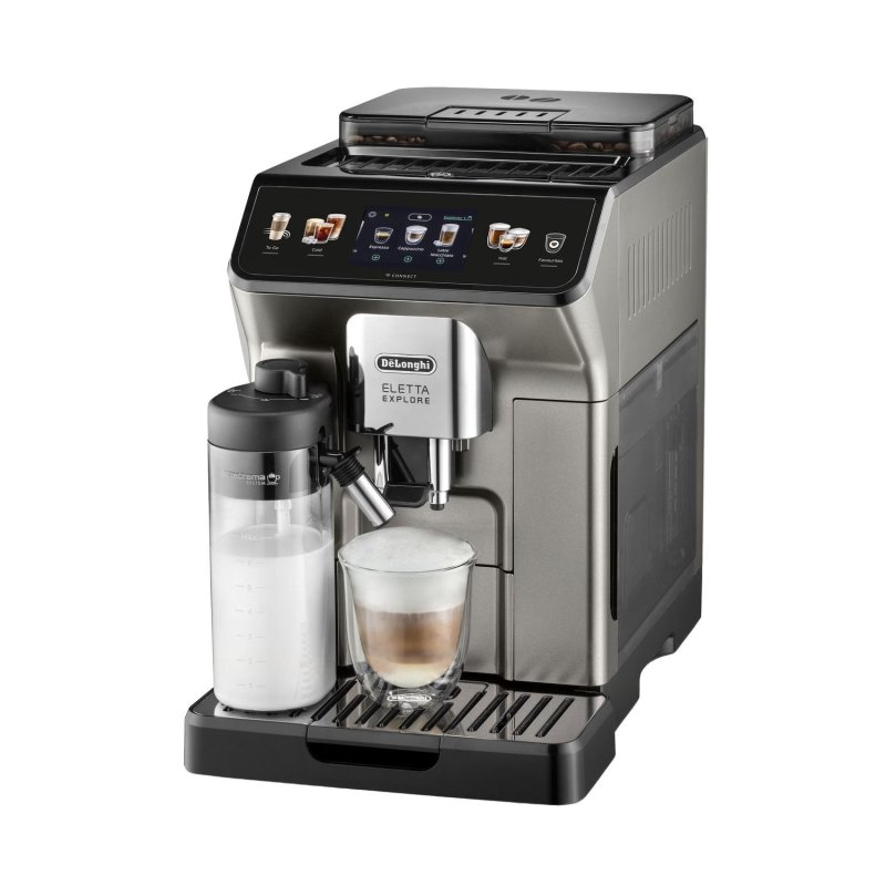 Автоматическая кофемашина DeLonghi Eletta Explore ECAM450.76.T, серебристый/черный
