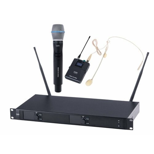 6000-UV Беспроводная микрофонная система, ручной передатчик и головной микрофон, LAudio