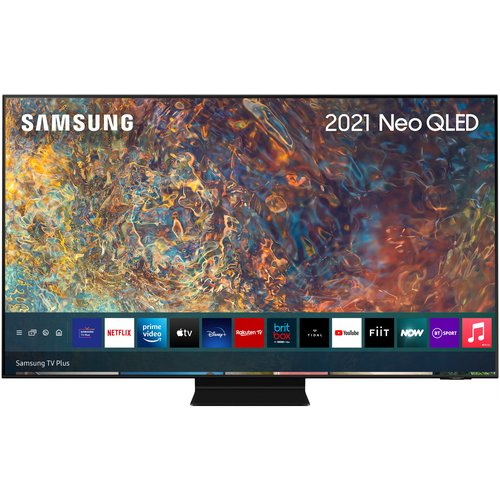 98' Телевизор Samsung QE98QN90AAU 2021 Neo QLED, HDR, QLED RU, черный