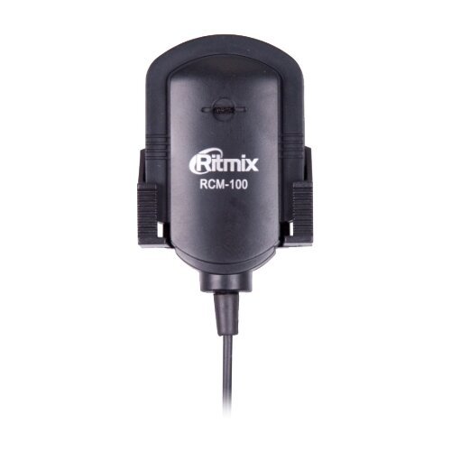 Микрофон проводной Ritmix RCM-100, разъем: mini jack 3.5 mm, черный