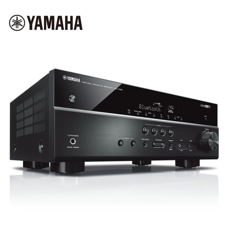 Цифровой усилитель мощности Yamaha RX-V385 Bluetooth для домашнего кинотеатра, черный