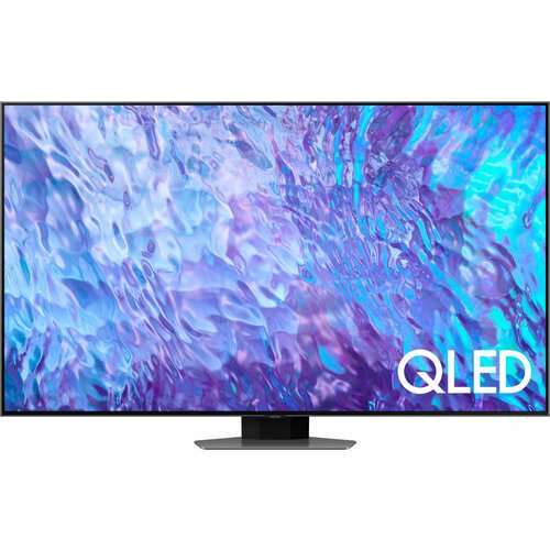 Телевизор QLED Samsung 75' QE75Q80CAUXCE Series 8 серебристый 4K Ultra HD 100Hz DVB-T2 DVB-C DVB-S2 USB WiFi Smart TV