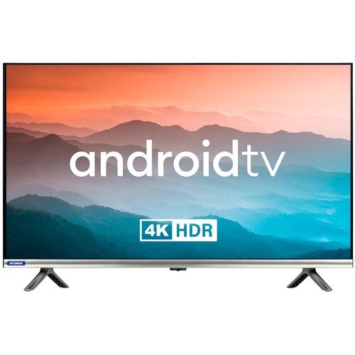 Телевизор LED Hyundai 32' H-LED32BS5008 Android TV Frameless серебристый HD 60Hz DVB-T2 DVB-C DVB-S2 USB WiFi Smart TV