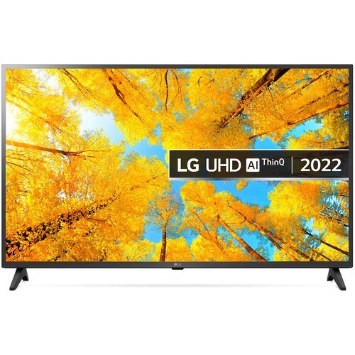 43' Телевизор LG 43UQ75006LF 2022 HDR, LED, черное стекло