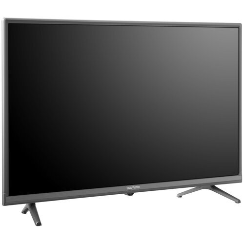 32' Телевизор SunWind SUN-LED32S12, HD, стальной, смарт ТВ, Салют ТВ